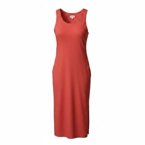 Hudson North Coral Red Sleeveless Tank Midi Dress HW153KD2026 Size Large‎